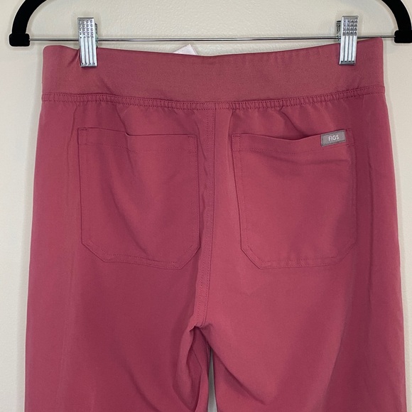 Figs High Waisted Livingston Basic Scrub Pants Rose Quartz Women's XS Tall - Picture 6 of 7